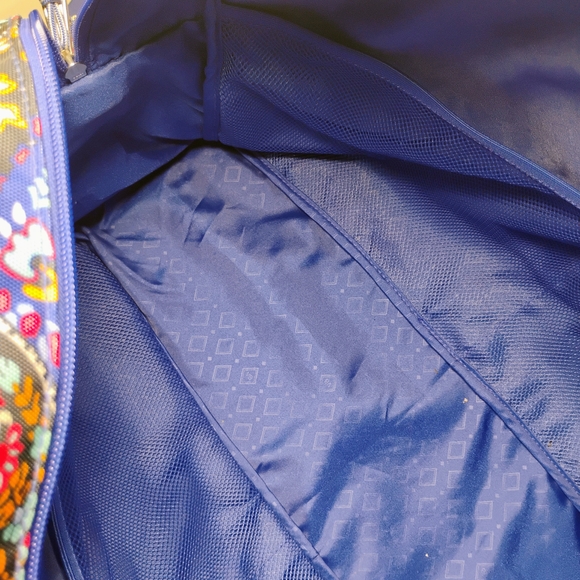 Vera Bradley Women's Blue Paisley Bag - Picture 6 of 10